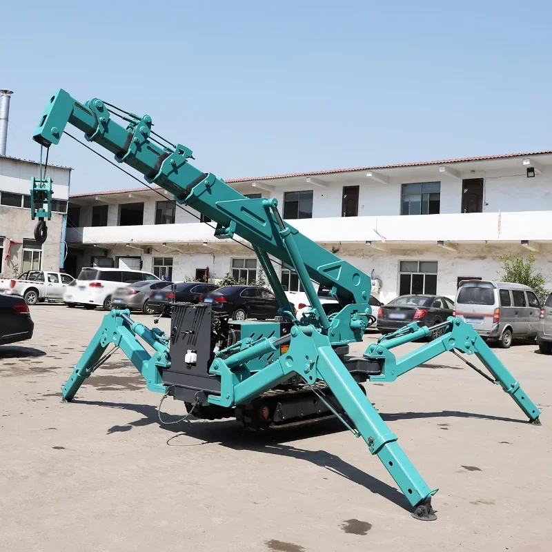 Remote Control Spider Crane Fly Jib Arm Customizable Spider Crane Telescopic Boom Mobile Mini Crawler Spider Crane for Nicaragua