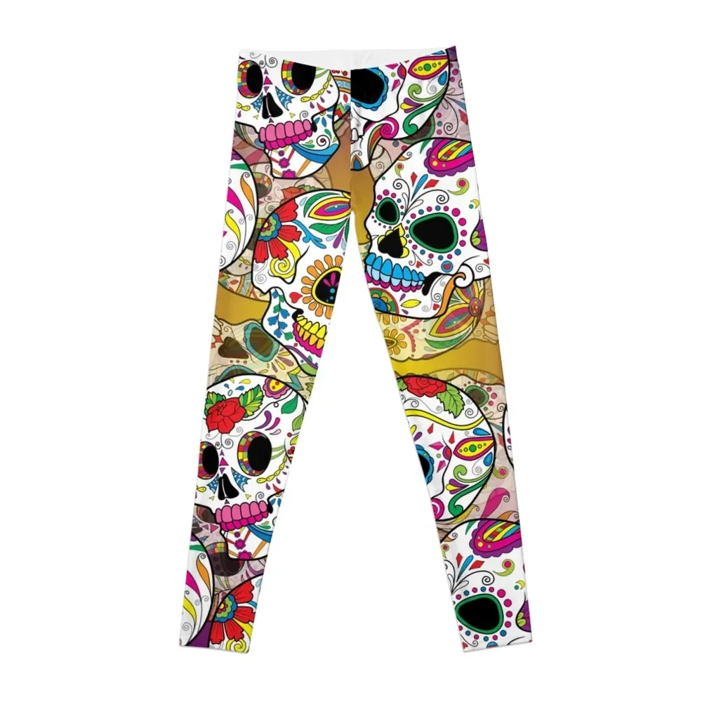 

Sugar Skulls Leggings gym pants high waist Women sportwear Womens Leggings