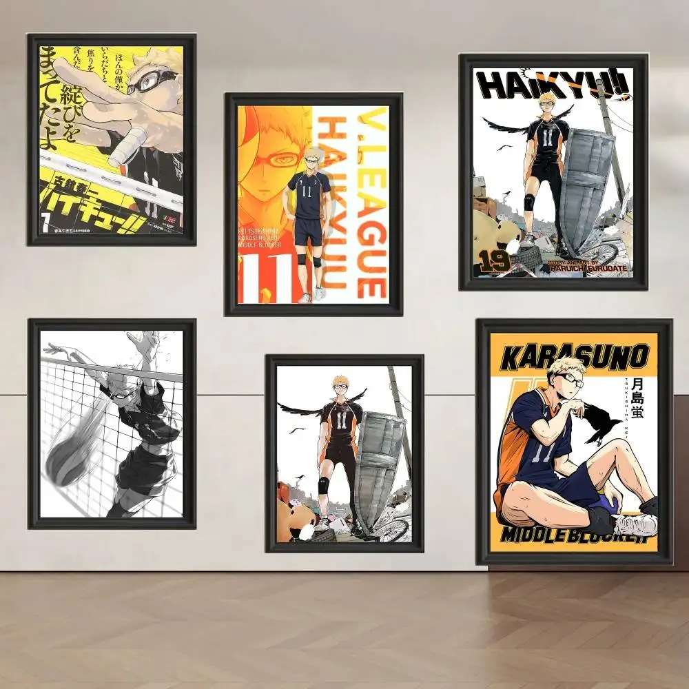 

Keis Tsukishima Poster High Quality Print Poster Waterproof Wall Art Movie Posters For Living Bedroom Retro Room Decor Gift