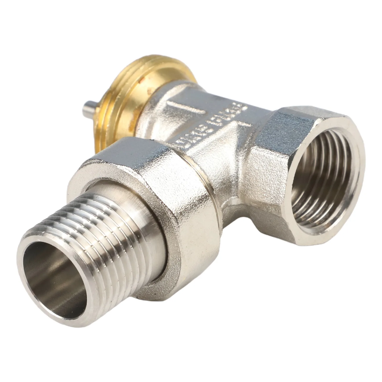M30x1.5mm Thread Brass Angle Valve 85 Tilt Positioning Ambient Temperature Control Energy-Saving Valve DN15 Size