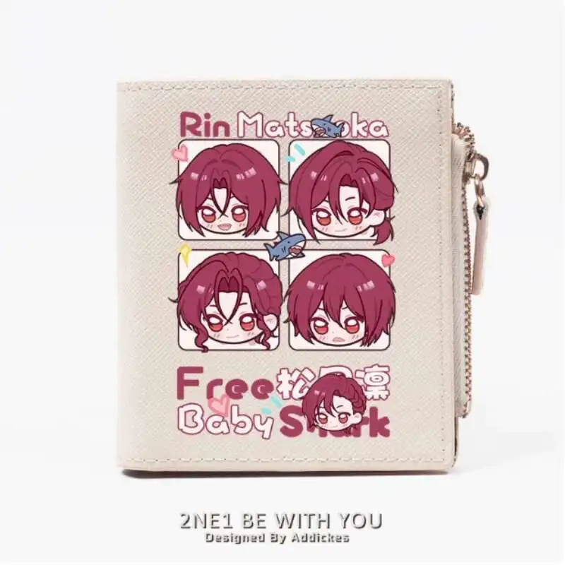 

Anime Rin Matsuoka High☆Speed Fashion Wallet PU Purse Card Coin Zipper Money Bag Cosplay Gift B1786 Anime
