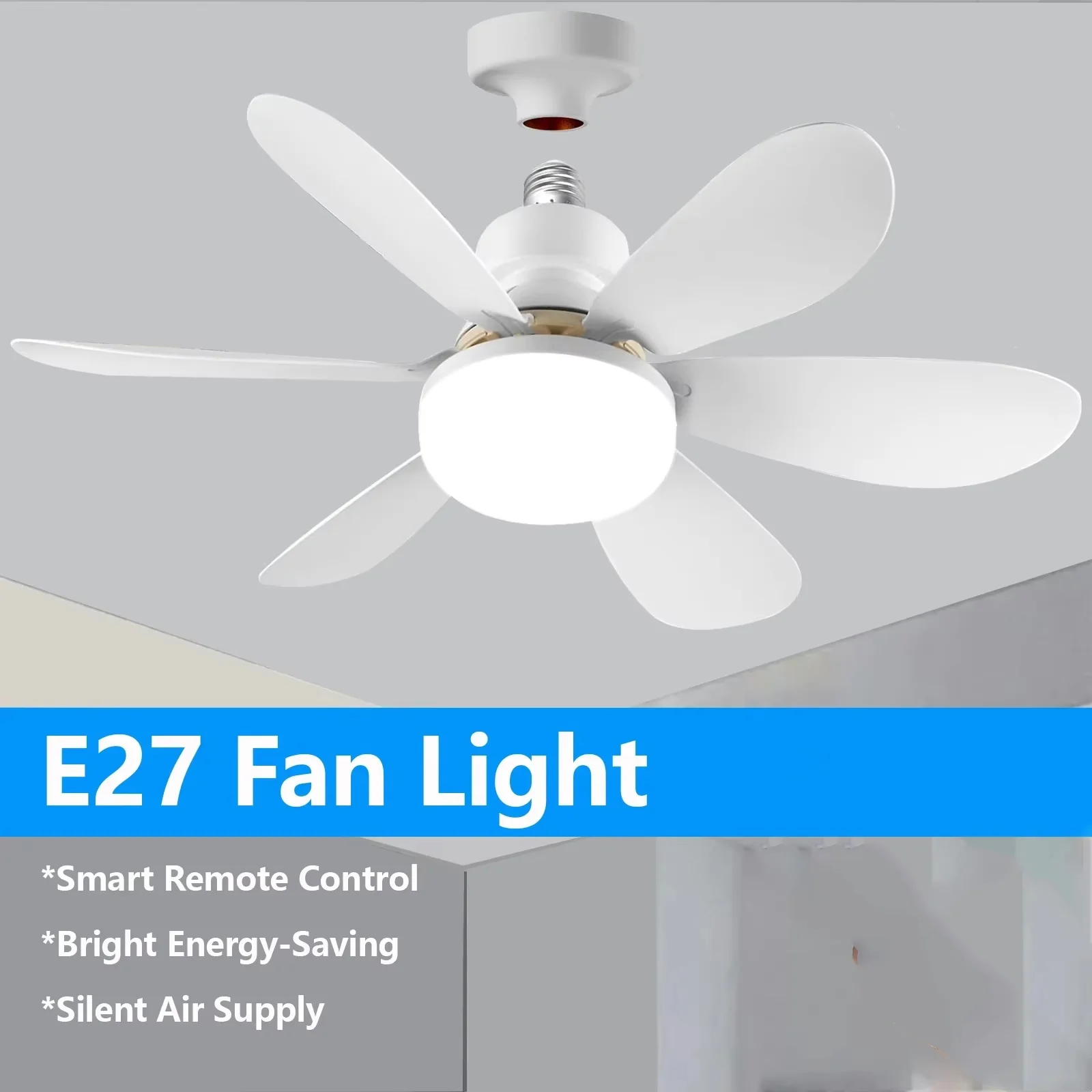 

Modern ceiling led light fan 52CM 42CM silent with remote control ceiling fan lamp for room office study kitchen