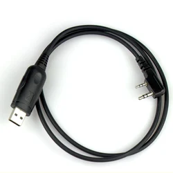 KSUN BaoFeng Walkie Talkie Two Way Radio Programming Cable 2 Pin K Head Type Universal Radio Station Programming Cable