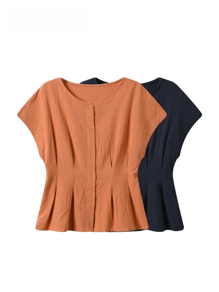 

Cara CLUB plus Size Short Sleeve T-Shirt Women's Summer New Style Conceal Meat Slimming Fashion Shoulder Level Top
