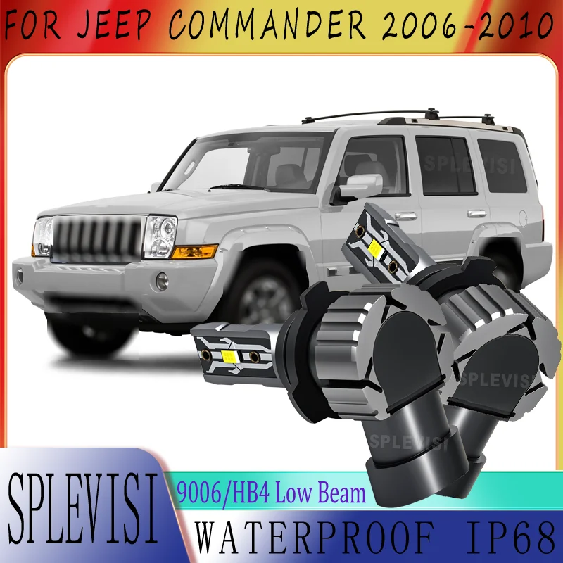 

Пылезащитная водонепроницаемая высокопроизводительная энергосберегающая светодиодная фара 9006 HB4 ближнего света для Jeep Commander 2006, 2007, 2008, 2009, 2010