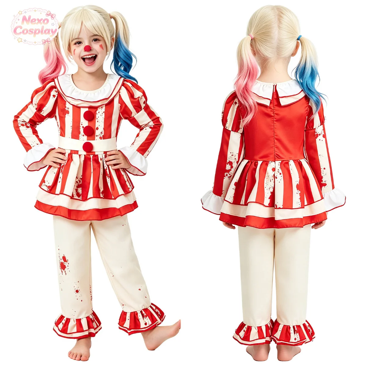 Çocuklar Kırmızı Beyaz Çizgili - Kids Cosplay Anime incelemesi ve fiyatı