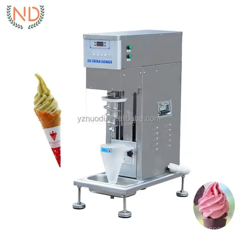Automatic Frozen Fruit Dessert Machine Fruit Blizzard Ice Cream Swirl Machine Maker Milkshake Machine
