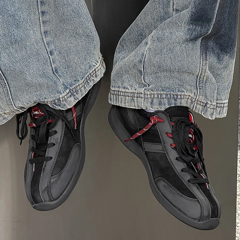 

Креативные осенние новые повседневные нишевые модные универсальные износостойкие противоскользящие спортивные дышащие мужские туфли для доски