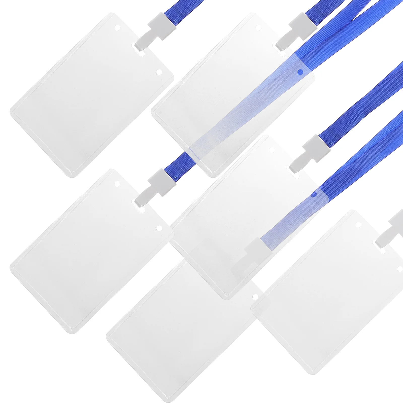 10 قطعة حامل شارة واضحة كم حامي بطاقة الهوية العمودية للموظفين الممرضات الأطباء الطلاب شارة اسم العمل وبطاقات الألعاب #4