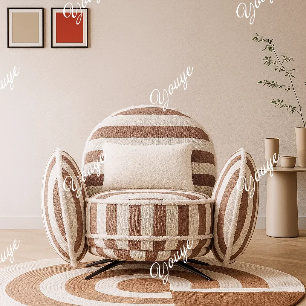 

J Living Room Sofa Italian Minimalist Sofa Chair Nordic Cream Modern Minimalist Designer Lazy Chair Single Sofa