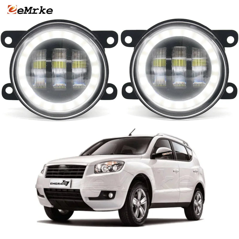 

Led Fog Lights PTF 30W Lens for Geely Emgrand X7 NL-1 Gleagly GX7 Angel Eye DRL Car Turn Signal Lamp Daytime Running Light