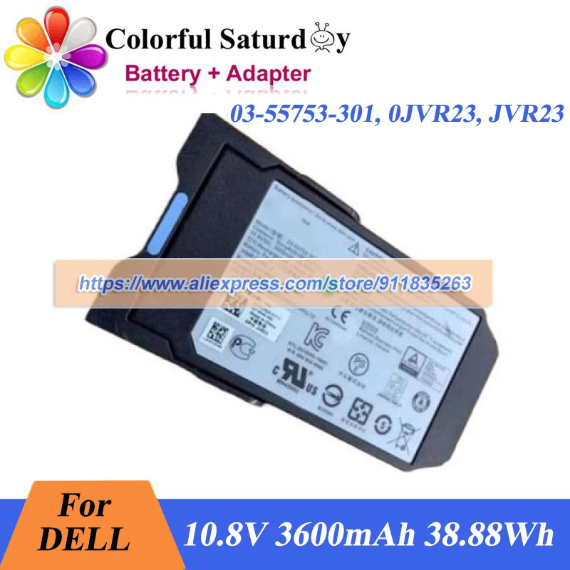 

Оригинальный аккумулятор 03-55753-301 JVR23 CN-0JVR23 10,8 В 3600 мАч 38,88 Втч 0JVR23 для аккумулятора ноутбука Dell SC3020 SC5020 SC7020