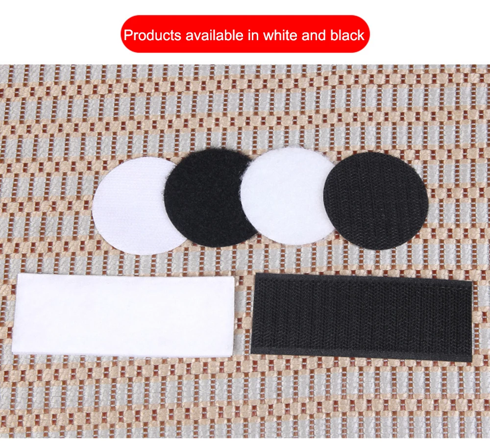 5/10/20/30Pair Double Faced Adhesive Fixing Stickers Carpet Pad Dashboard Mat Fixed Patch Floor Anti Skid Grip Hook and Loop Dot