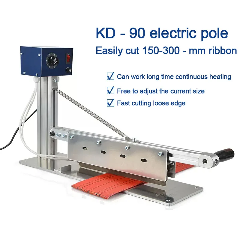 KD-90-300 Electric Hot Knife Melt Cutting Electric Chemical Fiber Fabric Ribbon Cloth Netting Curtain Power Tools   AC 230V 300W