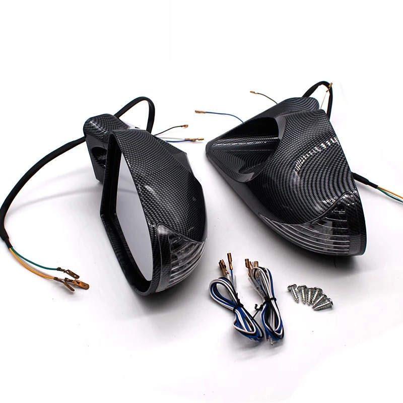 Car modified rearview mirror, universal type, carbon pattern electric/manual rearview mirror view 3