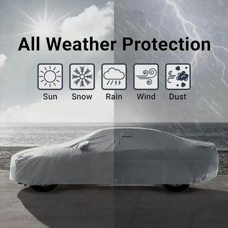 لكامل ل Volkswagen VW Tiguan L R Line 2017 ~ 2022 مقاوم للماء والغبار حماية خارجية ظلة أغطية السيارات