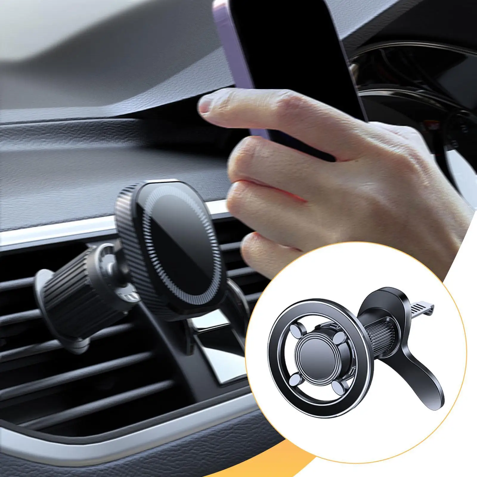 

Универсальное автомобильное крепление для телефона с регулируемым углом, многофункциональная стабильная гибкая подставка, черная