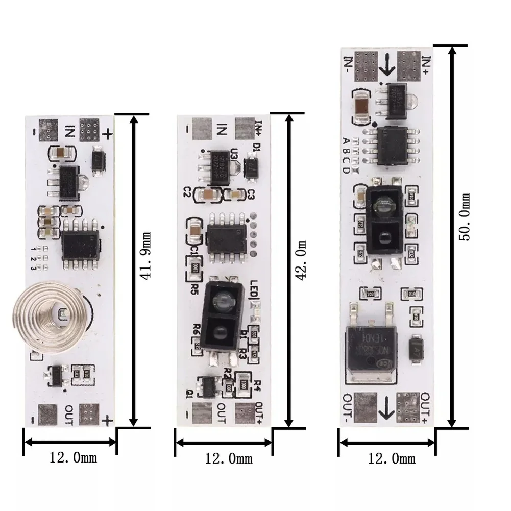 Hands Activated Infrared Wave Control Unit For LED Cabinet Lights 5V 12V 24V DC Short Distance Scan Sensor Sweep ﻿