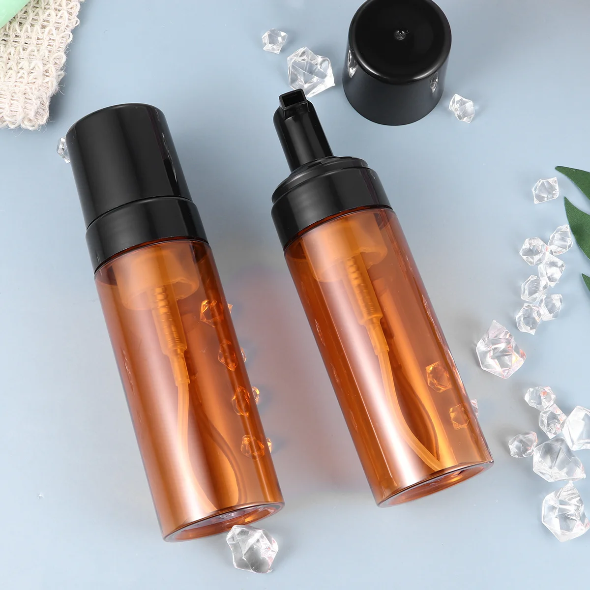 

3Pcs Refillable Foam Pump Bottles Portable Leakproof Travel Dispenser Containers for Shampoo Bodywash Reusable Empty Bottles