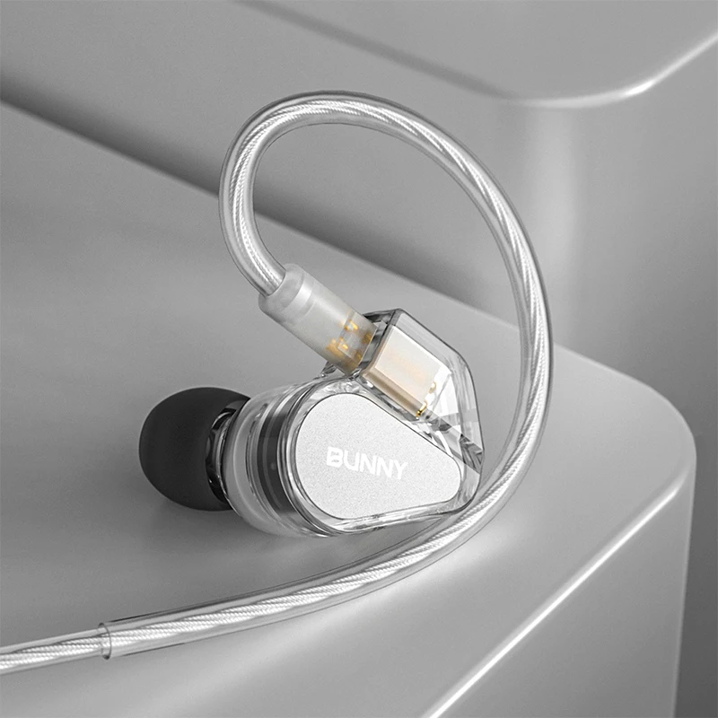 TANCHJIM BUNNY سماعات داخل الأذن HiFi سماعات رأس سلكية DMT 4 فائقة الجودة سماعات أذن متاهة واحدة ديناميكية سائق سماعة ألعاب