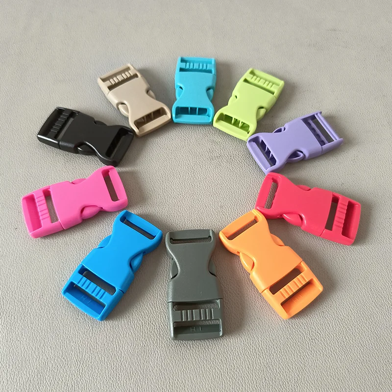 50Pcs/Lot Wholesale 25mm Webbing Plastic Release Buckle For Bag Handbag Belt Straps Backpack Paracord Sewing Garment Accessory