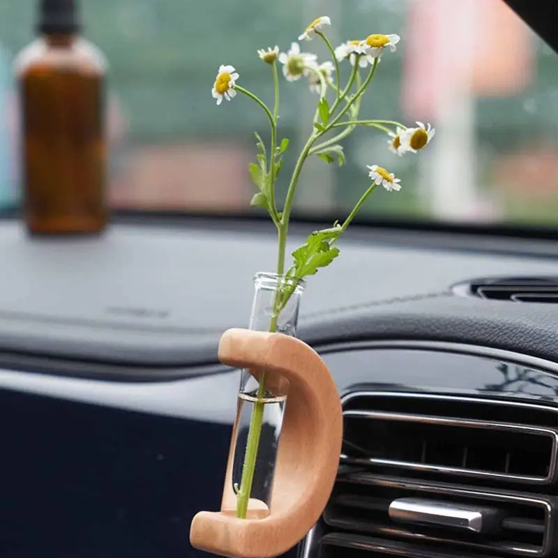 Car Vent Flower Vase Car Flower Planter Car Vase Flower Holder Auto Flower Container For Car Vent Fresh Plants Air Vent Charm