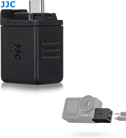 JJC 3.5mm Audio Adapter supports 3.5mm microphone audio input With Type-C Charging Port for DJI OSMO Action 4/ 5 Pro Camera