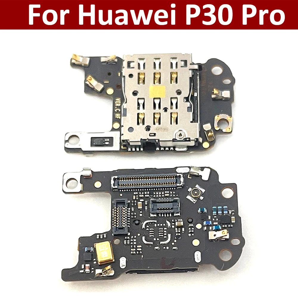 

Board Sim Connector For Huawei P30 Pro Sim Card Reader Slot Socket Holder Flex Cable Replacement Parts