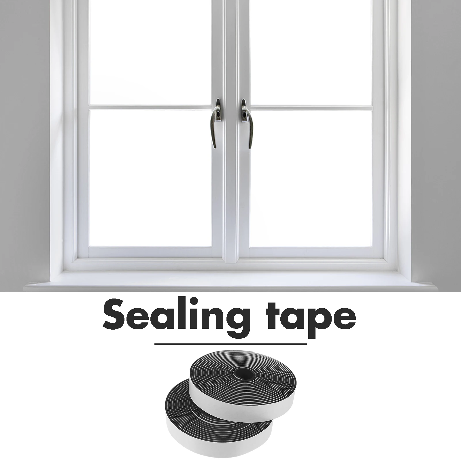 

2pcs 2 Rolls Self Adhesive Foam Sealing Tape 1In X 1/8In 33Ft Door Window Gap Seal Strip For Bathroom Caulk Edges Cracks