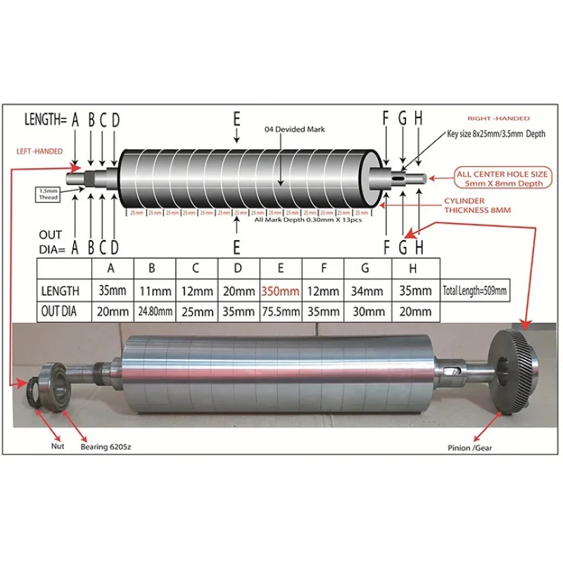 high quality Factory Price High peormance Polished Steel Printing hine Plate Cylinder