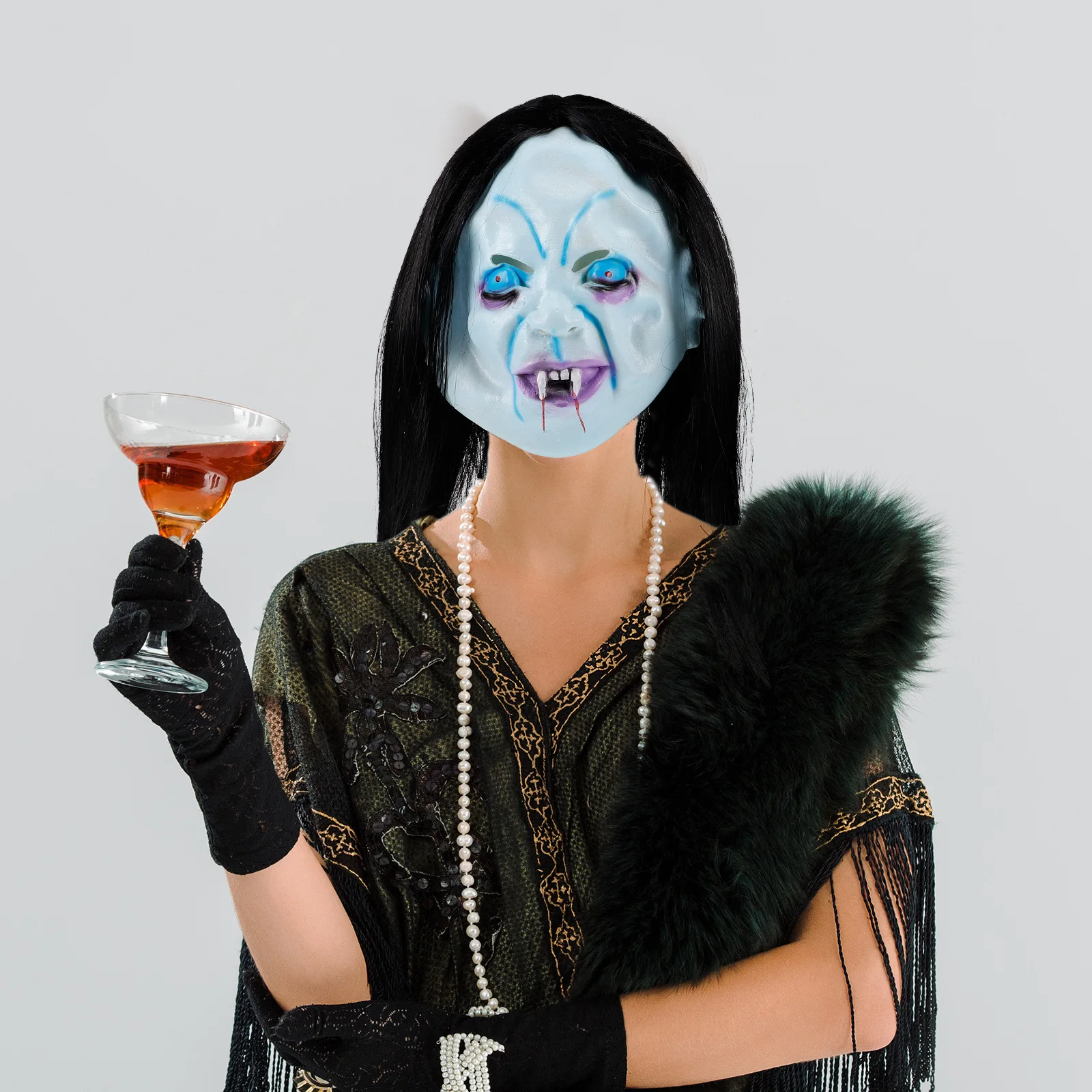 

Длинные волосы, жуткая маска на Хэллоуин, страшная маска призрака, полный костюм для лица, вечерние ужасы, реалистичное украшение, самые скаримые маски