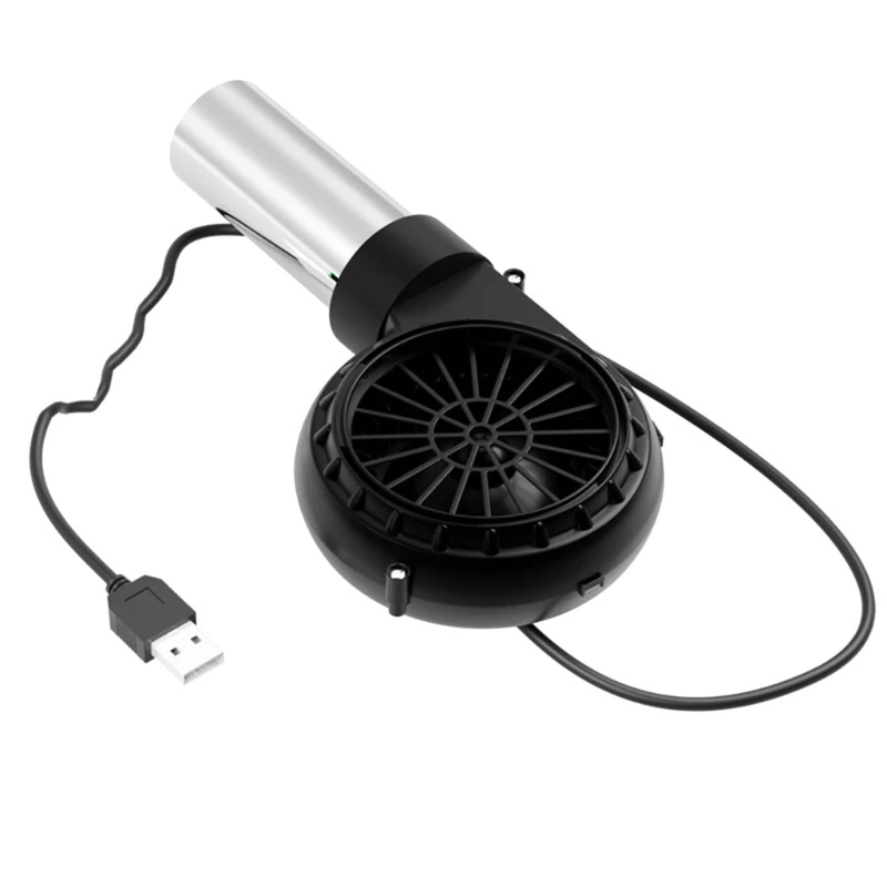 BBQ Blower USB Powered Handheld Fan for Outdoor Grill Camping 2650Rpm