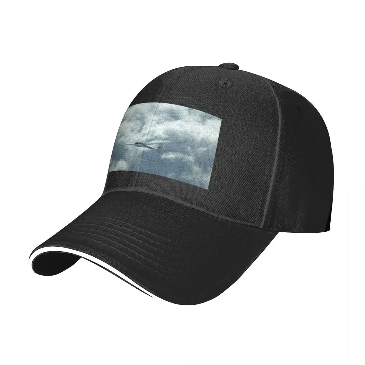 Glider flying above the clouds. Baseball Cap Snap Back Hat Golf Men Caps Women's