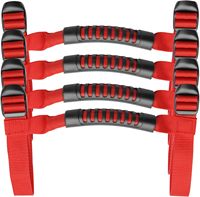 4x Roll Bar Grab Handles Grip Handle Fits For 1995-2021 Jeep Wrangler YJ TJ JK JKU JL Sports Sahara Freedom Rubicon X Unlimited