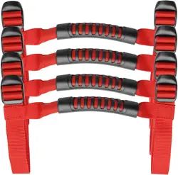 4x Roll Bar Grab Handles Grip Handle Fits For 1995-2021 Jeep Wrangler YJ TJ JK JKU JL Sports Sahara Freedom Rubicon X Unlimited