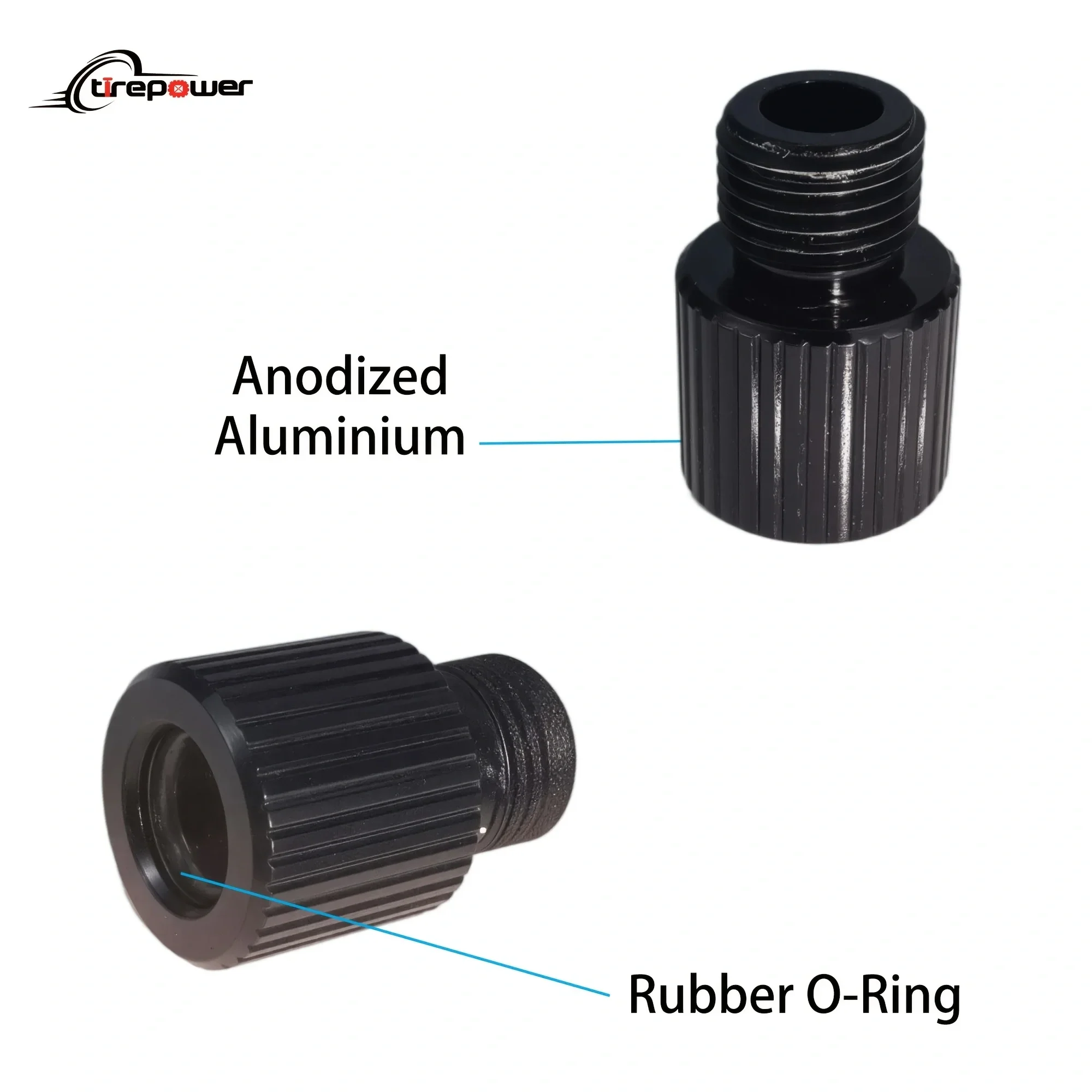 Ctrepower 5pcs Presta Valve Adapter Convert Presta to Schrader Inflate Tire Using Standard Pump or Air Compressor