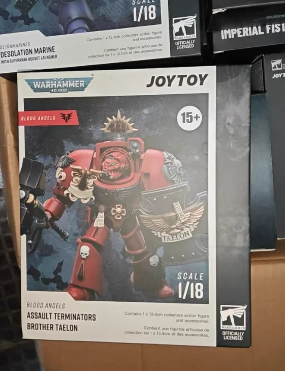 

【SF】JOYTOY Warhammer 40K 1/18 Action Figure Blood Angels Assault Terminators Brother Taelon Model Toys Gifts Collection Ornament