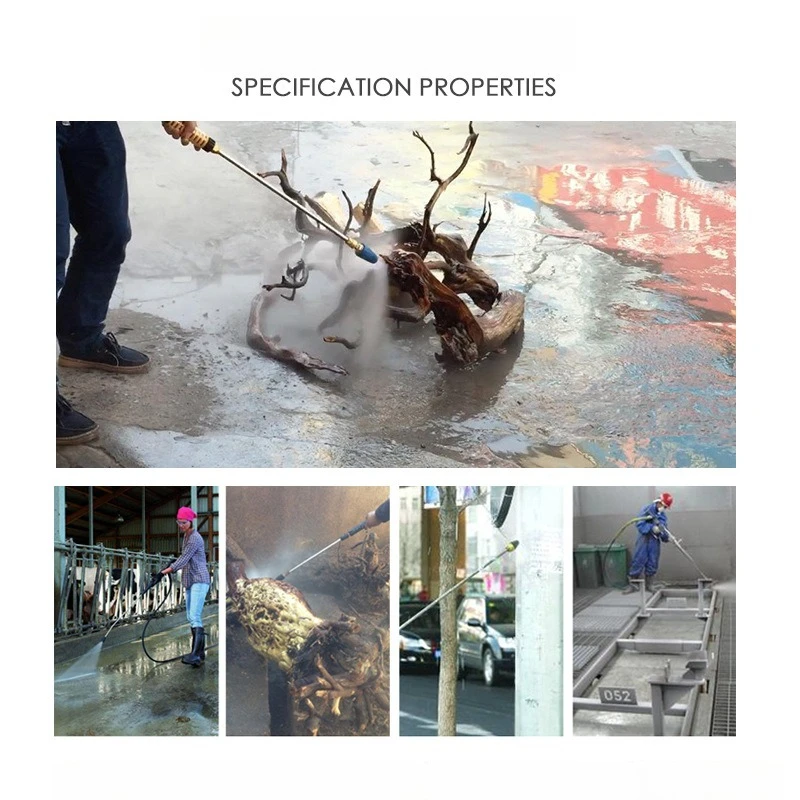 High pressure water gun rotating nozzle pure copper ceramic core high-pressure cleaning machine water gun dedicated lotus nozzle