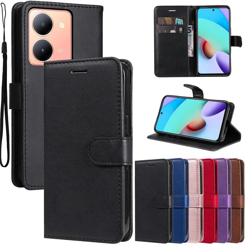 

For Vivo Y36 Y 36 vivoy36 y 36 Y16 V2204 Y02S Y35 Y22 Y22S Case Cover Book Stand Magnetic Wallet Card Holder Holster Coque Bag