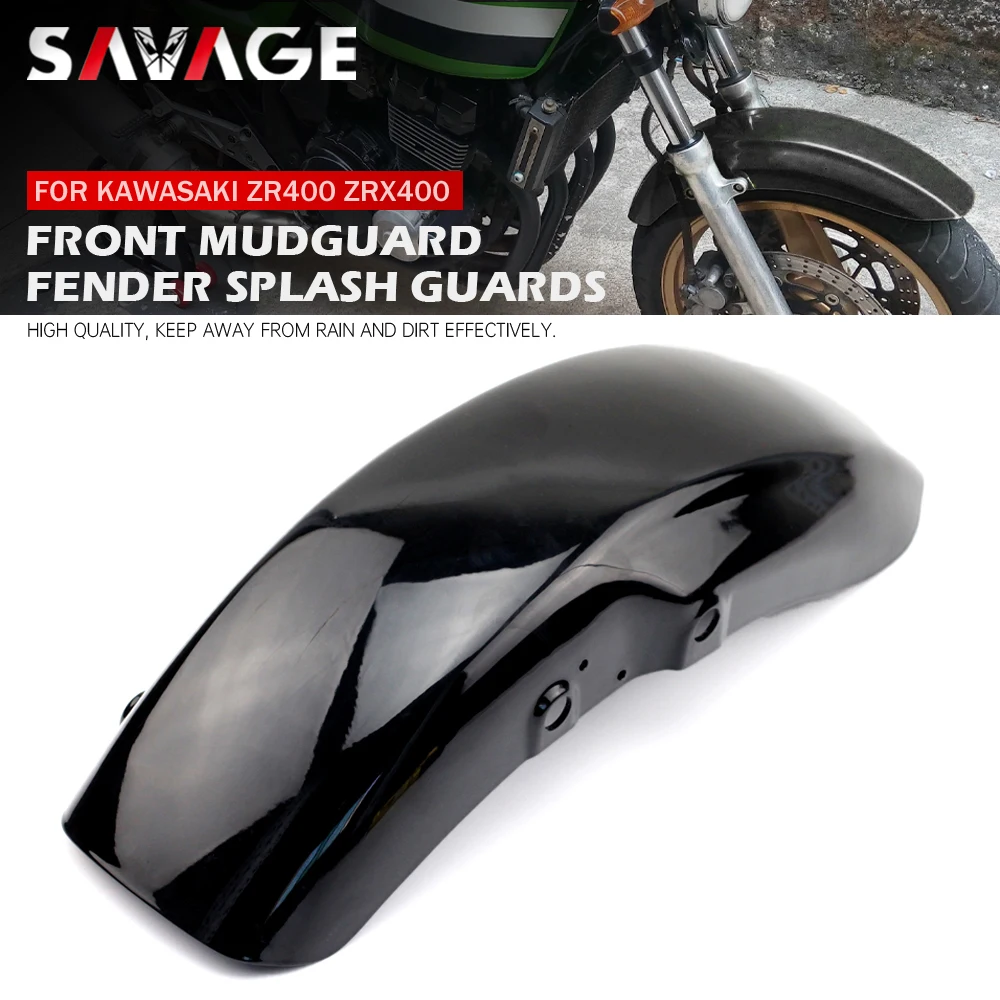 Front Mudguard Fender Splash Guards For KAWASAKI ZR400 ZRX400 ZRX-II 400 Zephyr X400 1994-2008 Motorcycle Accessories ABS