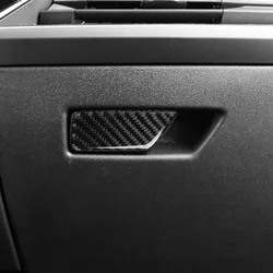 For Audi A3 8V 13-18 Car Co-pilot Glove Storage Box Handle Sticker Trim Interior Carbon Fiber Decor LHD RHD Auto Accessories