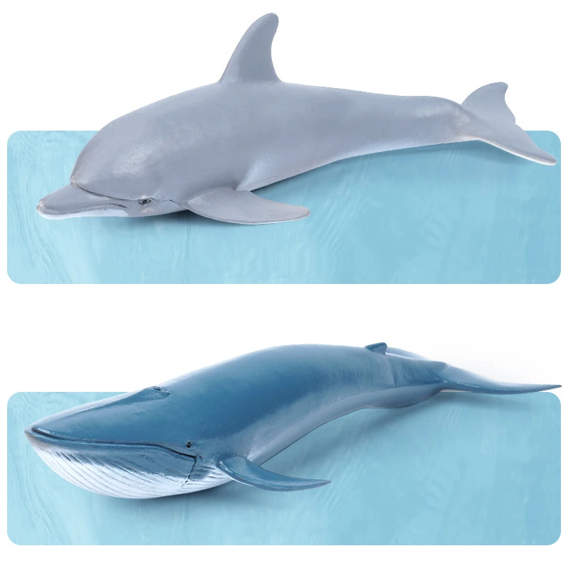 Simulation Marine Sea Life Killer Whale Figurine Shark Toy Action Figures Ocean Animal Model Dolphin Hammerhead Educational Toys