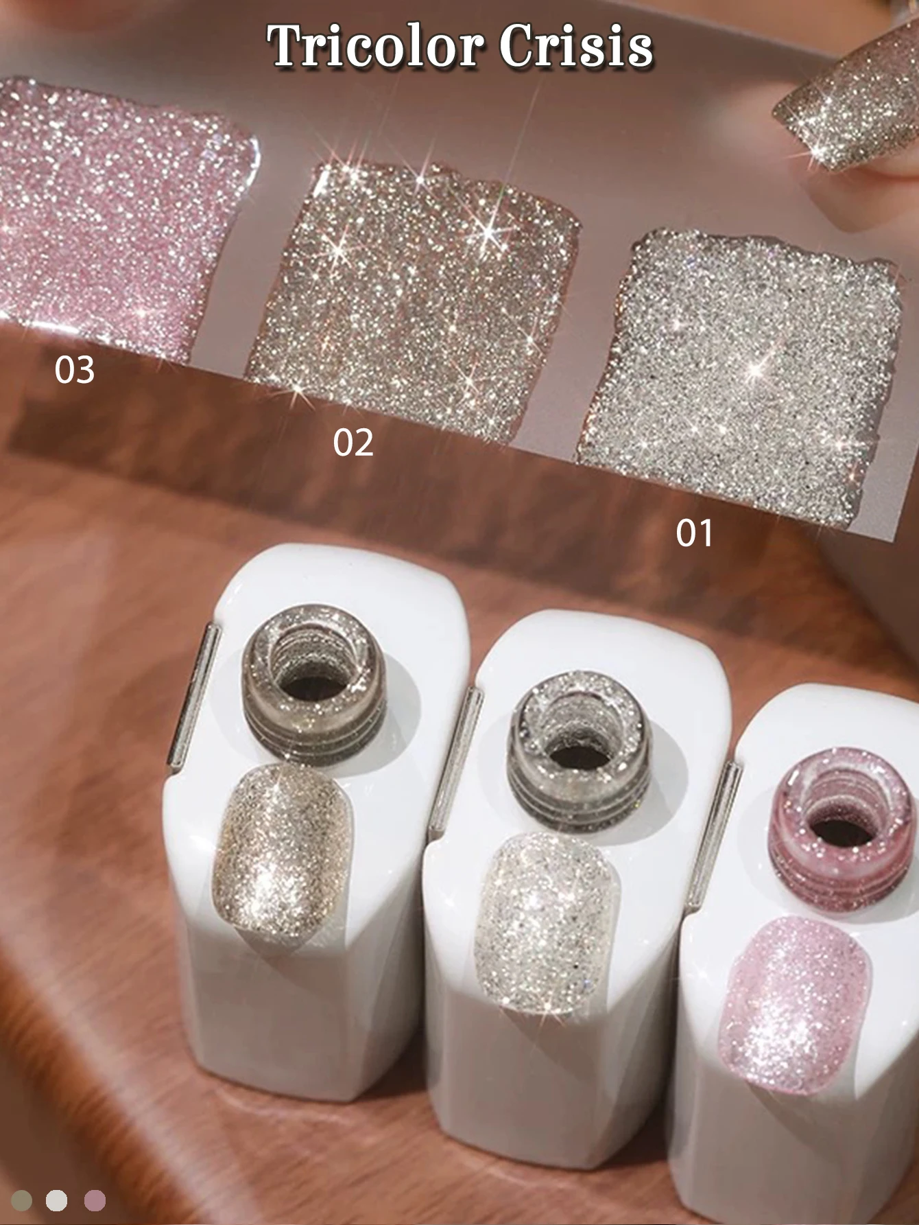 MIANEL 12ML Nail Art Glitter Crisis Jealousy Color Gel Nail Polish Flash Popular Color Gel Polish Pink Nails Summer Nails