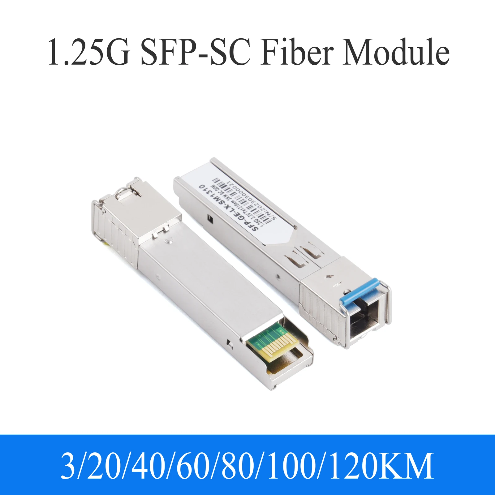

1Pair Gigabit Fiber SFP Module 1000M SC 1.25G Single Mode A+B Fiber Module Fit For Cisco Mikrotik Ethernet Switch
