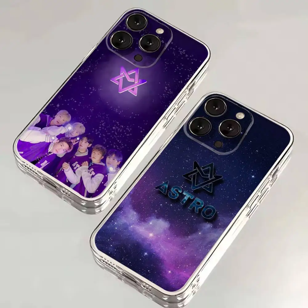 Funda de teléfono A-Astro Kpop Music para iPhone 16,15,14,13,12,11,17 Pro,Max,Plus,X,XS,XR,SE,Mini cubierta suave transparente