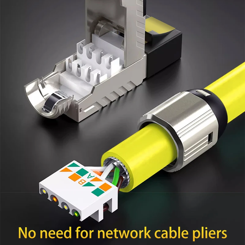 YYTCG 1 szt. Złącze Cat7 RJ45 do sieci RJ 45 zaciskarki Cat8 modułowa głowica kabel Ethernet wtyczka