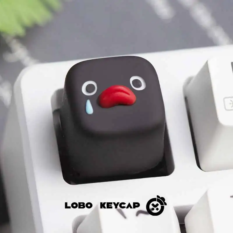 Cute Pingu Anime Series Penguin Personalized Creative Resin Mechanical Keyboard Esc Replacement Keycap Customization Fun Gifts view 6