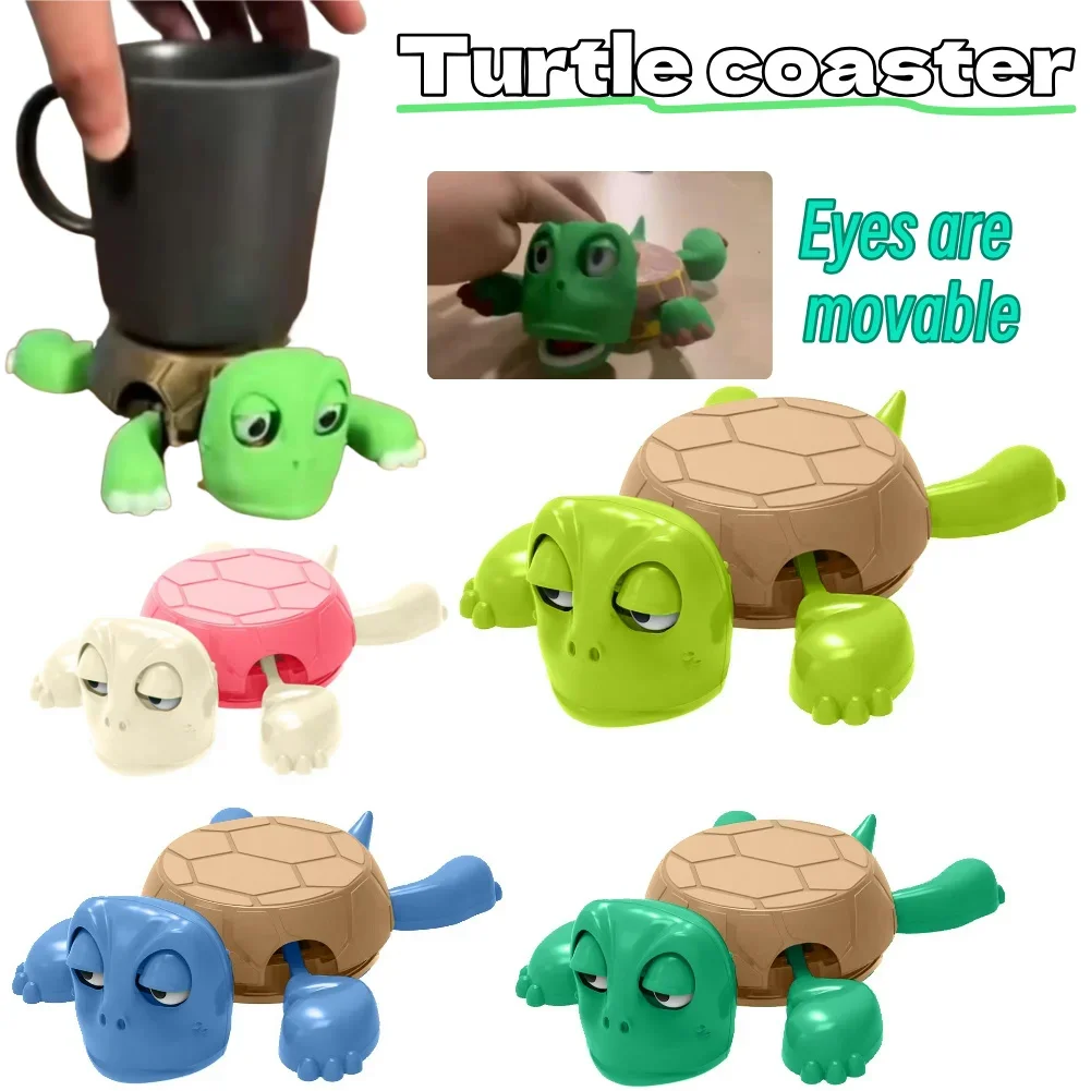 2026 Fun Coaster Turtle Cup Pad Tea Coffee Mug Drink Holder Tableware Decorative 3D Printed Ornament Gameplay Accessory,Coaster