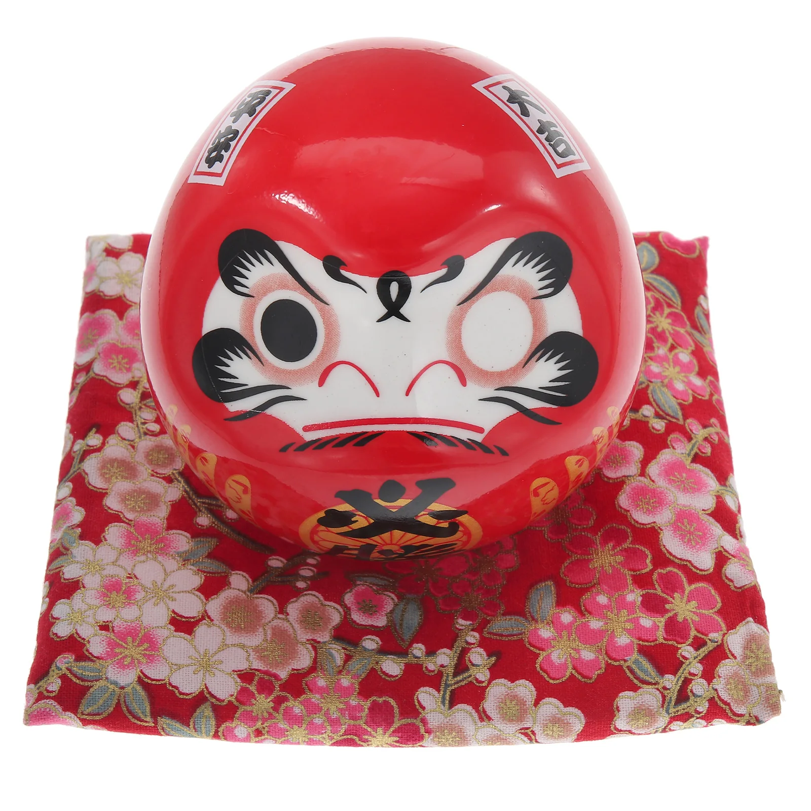 

Ceramic Statue Japanese Style Mascot Home Office Decor Exquisite Craft Gift Retro Design Smooth Lines Bright