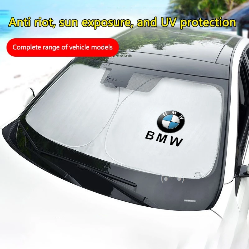 

Windshield - UV Protect Parasol Sticker Car Sunshade Umbrella For Bmw M F10 F30 E39 E36 E87 G30 Performance Auto Accessories